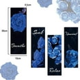 thumbnail image 2 of 4 Pcs Blue Rose Wooden Wall Sign, Relax Soak Unwind Breathe Bathroom Wall Wooden Sign for Home Bathroom Washroom Laundry Room Wall Decorations, 3.94×11.81 Inch, 2 of 7