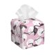 thumbnail image 1 of Fotbe Pineapple Flamingo Porta Pañuelos Decorativo de Cuero, Caja Cuadrada Moderna para Pañuelos Faciales, Organizador y Dispensador 5x5x5'', 1 of 7