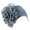 Grey, variant on Baseball Caps for Women Cap Hat Turban Pile Flowers Big Ladies Baseball Cap Hat Women Fashion Accessories Blue