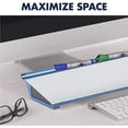 thumbnail image 3 of Glass Dry Erase White Board, Desktop Computer Pad for Notetaking, 18" x 6" Whiteboard, Clean Erase Surface with Storage, 1 Dry Erase Marker, Dot Pattern (GDP186D), 3 of 8
