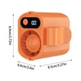thumbnail image 2 of Klonfd On Air Conditioner Fan With LED Display 360° Rotation Speeds & Semi Technology USB Rechargeable Personal Fan Hands On Fan For Cars Work Camping, 2 of 4