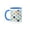 Blue/White, variant on 3drose, Oh Boy Hot Air Balloon Pattern, 11oz Two-tone Blue Mug