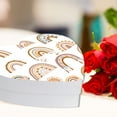 thumbnail image 4 of Koyal Wholesale Valentine's Day Heart Shaped Gift Box with Lid, Boho Rainbow, Reusable Heart Box, 8"x6", 1-Pack, 4 of 5