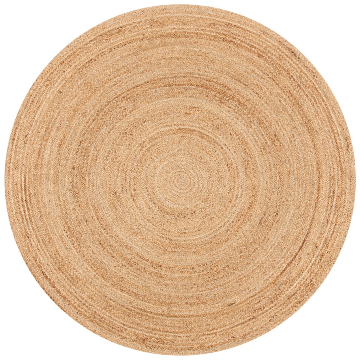 SAFAVIEH Natural Fiber Simonette Solid Geometric Jute Area Rug, Natural, 3' x 3' Round