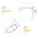thumbnail image 4 of ColoMX 5 clips de alambre de acero inoxidable para frascos: hebillas de sellado para envases de vidrio, accesorios para conservación de alimentos en la cocina y el hogar., 4 of 7