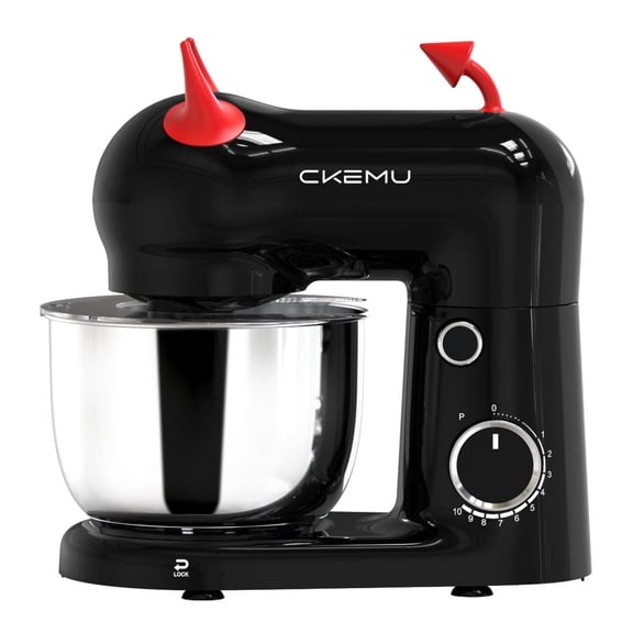 3.5QT Stand Mixer with 300W Motor,Stainless Steel Bowl,10 Speeds & Tilt-Head,Includes Dough Hook,Whisk & Beater,Black