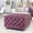 Purple, variant on Homebeez Middle Century Upholstered Tufted Coffee Table with Padded Seat, Large Square Ottoman for Living Room Home Office