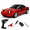 Red / 1 Battery, variant on 1/18 Scale RC Drift Car with Gyro Stabilization & Flip-Up Headlight, 2.4G RWD Full Proportional Steering & Throttle Drift Racing Car with LED Lights