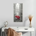 thumbnail image 2 of Elephant Stock Red Umbrella Wall Art - Vertical Multi Panel Canvas - Living Room Wall Decor - Decor Elements Multi Panel - White And Gray Decor - 12" x 27", 2 of 4