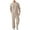 Khaki, variant on ZUKMRJPC Men's Casual Tracksuit 2 Piece Long Sleeve Knitted Textured Tracksuit & Joggers Sweatpants Running Jogging Sport Suit Sets