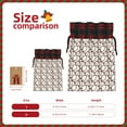 thumbnail image 3 of Rocae Cute Baseball Print Christmas Drawstring Linen Gift Bag with Drawstrings Treat Bag Goody Present Bags for Christmas Party Favor, 3 of 8