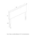 thumbnail image 2 of Furinno ROANNE Headboard Full Size, Plain Upholstered Wooden Headboard, Bed Frame Mount Head Board, Easy Assembly, for Bedroom, Dorm, Fog, 2 of 2