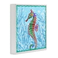 thumbnail image 3 of Stupell Industries Radiant Seahorse & Seaweed White Framed Giclee Art design by Paul Brent, 17 x 17, 3 of 8