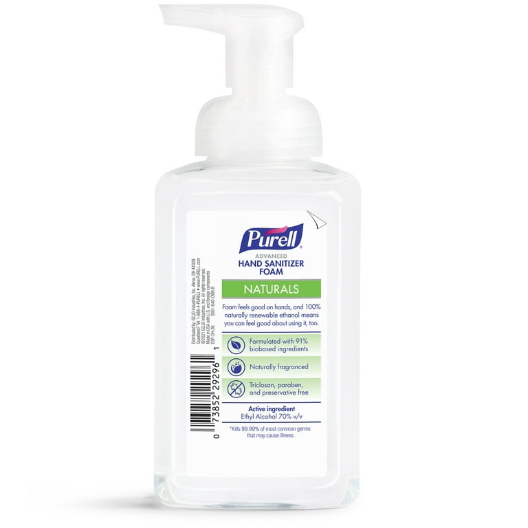 PURELL Advanced Hand Sanitizer Naturals Foam 10 oz Pump Bottle