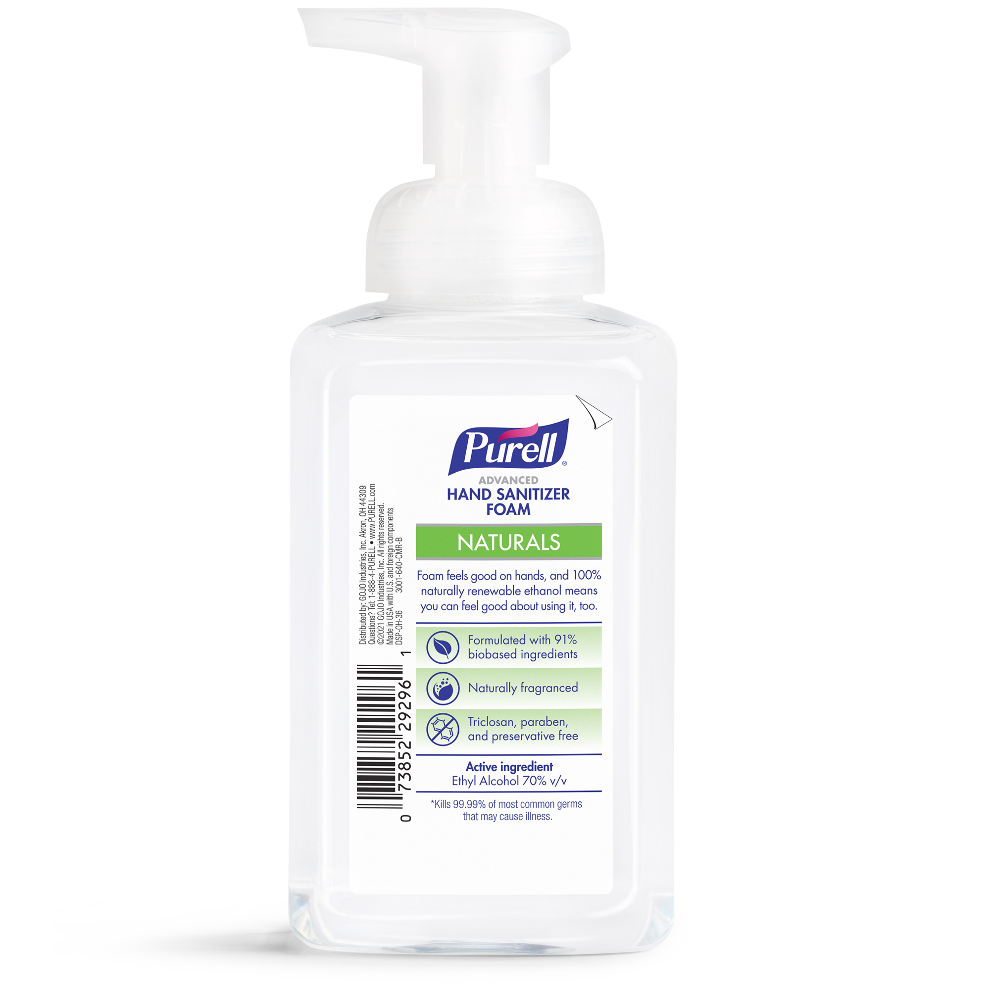 PURELL® Advanced Hand Sanitizer Naturals Foam, 10 oz Pump Bottle - image 2 of 6