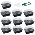 thumbnail image 1 of 10-Pack Seed Starter Trays Seedling Tray (12 Cells per Tray) Humidity Adjustable, 1 of 2