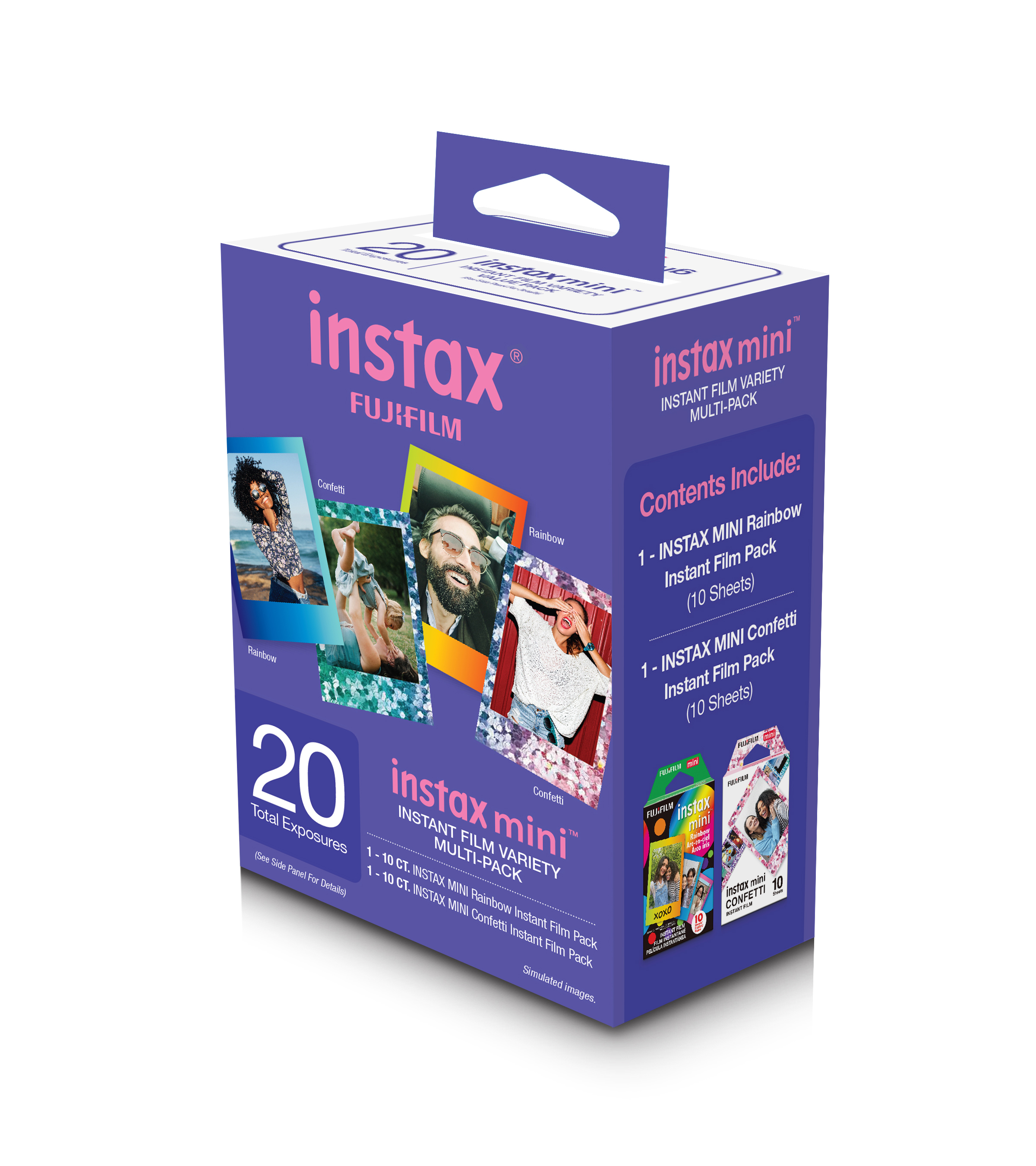 Fujifilm Instax Mini Film 20 count Value Pack (1 pack Instax Rainblow Film and 1 pack Instax Confetti) - image 5 of 5