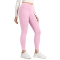 thumbnail image 2 of Buttery Soft Leggings for Women - High Waist 7/8 Length Workout Gym Yoga Pants Pink S, 2 of 7