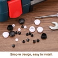 thumbnail image 6 of Uxcell 100Pack 15mm(19/32") Dia Plastic Screw Hole Plugs Thread Type Covers, Red Brown, 6 of 6