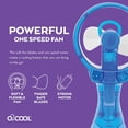 thumbnail image 4 of O2COOL 3.5 inch Battery Powered Misting Fan for Personal Cooling (2 Pack) - Light Blue, 4 of 5