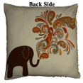 thumbnail image 2 of PKQWTM Elephant With Floral Pattern Reversible Mermaid Cushion Cover Home Decor Sequin Pillow Case Size 18x18 inches, 2 of 2