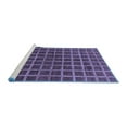thumbnail image 2 of Ahgly Company Machine Washable Indoor Rectangle Checkered Blue Modern Area Rugs, 5' x 8', 2 of 4