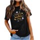 thumbnail image 1 of Tops con estampado de día de la madre de Pascua de manga corta con cuello redondo a la moda para mujer Fridja  bn7688, 1 of 7