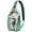Greenish-blue-47, variant on Vintage Shark Crossbody Bag - Mystical Ocean Shark Illustration for Biking & Climbing - Anti-Theft Design