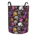 thumbnail image 2 of Balery Halloween Skeleton Round Laundry Basket with Handles Waterproof Freestanding Laundry Hamper for Clothes Toys in the Dorm and Family-Medium, 2 of 8