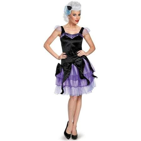 Disney Deluxe Ursula Women's Plus Size Adult Halloween Costume, Women's Plus
