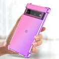 thumbnail image 5 of KOMI Case for Pixel 6 Pro Case,Pixel 6 XL Cute Case Girls, Gradient Slim Anti Scratch Soft TPU Phone Cover Shockproof Protective Case for Google Pixel 6 Pro (Pink/Purple), 5 of 5