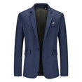 thumbnail image 1 of Traje de negocios holgado de un solo pecho para hombre, chaqueta de traje tipo cárdigan informal de moda de talla grande, 1 of 6