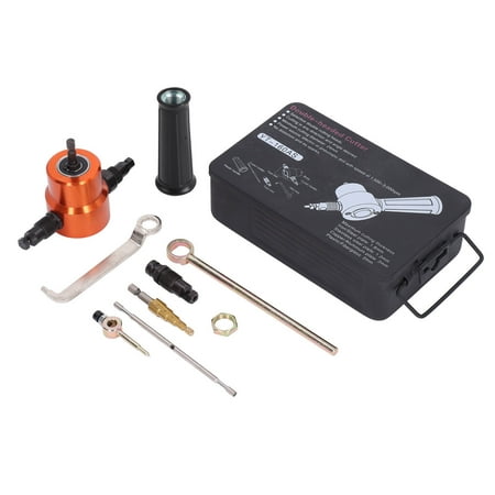 

Electric Sheet Metal Cutter 360° Double Head Nibbler Attachment YT-160AS Efficient Cutting & Drilling Tool for Various Metal Sheets Universal Fit with Durable Design