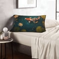 thumbnail image 6 of Yiaed Koi Pond Lilies Print Brushed Microfiber Envelope Pillowcases, Standard,Envelope Closure Pillow Cases(Without Pillow Core)-14"x20", 6 of 6