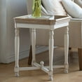 thumbnail image 2 of Tcbosik 20 inch Side Table, Modern End Table, Square Night Stand for Small Space, Living Room, Bedroom, White, 2 of 7