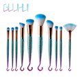 thumbnail image 1 of 10 brochas de maquillaje profesionales de lujo, diseño de escamas estrelladas, colorete suave para base facial #3, 1 of 1