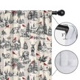 thumbnail image 4 of Blackout Kids Curtains,Beige Christmas Winter Scene Pattern Childrens Insulated Curtains Set Of 2,Bedroom Essentials,Toddler Room Decor 42"x54", 4 of 5