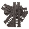 thumbnail image 3 of Accesorios de vías de tren, vías de tren de plástico, modelo de juguete de construcción, vías de ferrocarril para decoración de mesa de comedor de árbol de Navidad, 2 uds., 3 of 5