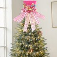 thumbnail image 4 of Outdoor Christmas Decorations Event & Party Christmas Tree Topper Hat Foldable Decor With Bowknot For Holiday Home & Displays Party Object, 4 of 9