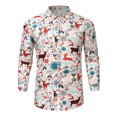 thumbnail image 1 of Pompotops Chemise de Noël Décontractée Mode Automne et Hiver pour Hommes Manches Longues en Solde, 1 of 3