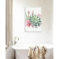 thumbnail image 2 of Flower Canvas Art Flower Picture Bathroom Wall Decor Fraemd Floral Painting Vintage Artwork for Living Room Office Home Decoration Gallery Wrapped Ready to Hang(Flower-3,12.00"x18.00"), 2 of 6