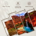 thumbnail image 6 of Elephant Stock Havasupai Canyon Falls Wall Art - Horizontal Multi Panel Canvas - Living Room Wall Decor - Nature Multi Panel - Brown And Blue Decor - 52" x 32", 6 of 8