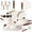 22Pcs White, variant on Carote 22-Piece Pots and Pans Set, Ceramic Nonstick Cookware Set with Steamer,Induction Compatible, White