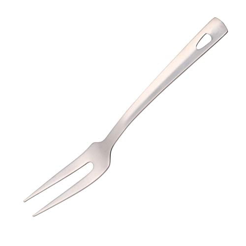Grande Fourchette à Viande, BuyGo Fourchette de Grill en Acier Inoxydable, Résistance à la Chaleur, 12.28 Pouces, Argent