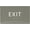 Clean Grey, variant on 6"X4" Exit Sign - Tactile Graphics Grade 2 Braille Text | Modern Utility Wall Mount ADA Compliant Plastic Signs For Schools, Offices, Businesses, Apartments & Restaurants