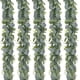 thumbnail image 1 of XmhyTop Guirnalda de eucalipto artificial de 5,5 pies, paquete de 5, enredaderas de vegetación de dólar de plata falsas para decoración de pared de repisa de boda, hogar y fiesta, 1 of 1