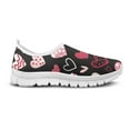 thumbnail image 5 of FUIALDOLG Valentine's day Loafers for Women Wide Clipper Sneaker Causal Comfy Walking Shoes Breathable Padded Insole Low Slip on Sneakers, 5 of 8