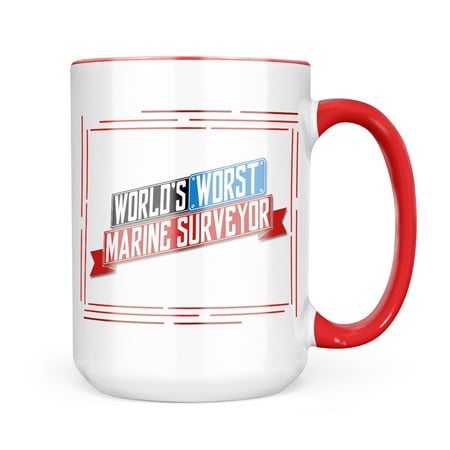 

Neonblond Funny Worlds worst Marine Surveyor Mug gift for Coffee Tea lovers