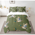 thumbnail image 2 of Manfei Cute Mallard Duck 7pcs Full Bedding Set - Wildlife Hunting Green Brown Style, 2 of 7