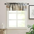 thumbnail image 5 of Abstract Kitchen Curtains Valances Brown Grey Modern Abstract Minimalist Design Curtains Valances for Cafe Living Room Decor 54"x18", 5 of 5